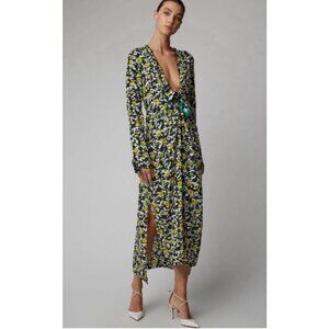 NWT Proenza Schouler Knot Front Abstract Floral Dress